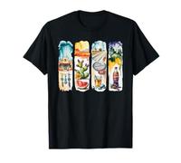 Southwest Desert Road Trip Acuarela Arte Camiseta