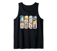 Southwest Desert Road Trip Acuarela Arte Camiseta sin Mangas