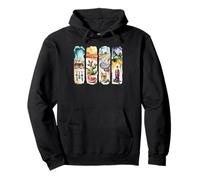 Southwest Desert Road Trip Acuarela Arte Sudadera con Capucha