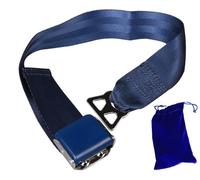 Southwest - Extensor de cinturón de seguridad de avión, extensión de cinturón de seguridad de aerolínea, certificado de seguridad E11, largo ajustable de 7 a 31 pulgadas (azul 1 unidad)