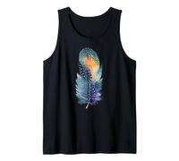 Southwest Native American Indian Paint Art Pluma Colorida Camiseta sin Mangas