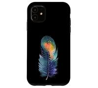 Southwest Native American Indian Paint Art Pluma Colorida Carcasa para iPhone 11