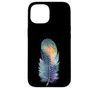 Southwest Native American Indian Paint Art Pluma Colorida Carcasa para iPhone 15