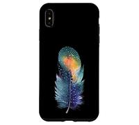 Southwest Native American Indian Paint Art Pluma Colorida Carcasa para iPhone XS MAX