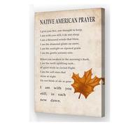 Southwest Style Prayer Quote Canvas Poster, Serenity Prayer Wall Art with Geometric Design for Ranch, Cabin, Living Room Decor(Framed,08x12inch(20x30cm))