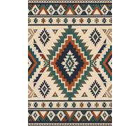 Southwestern Navajo Tribal Pattern Notebook: Rustic Desert Geometric Design | 6 x 9 | 100 Lined Pages