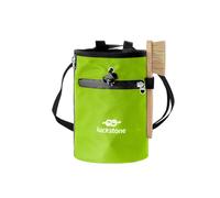 SOUUXIU Bolsa de Almacenamiento de Polvo de magnesio, Bolsa de Tiza para Escalada con Cepillo para Levantamiento de Pesas