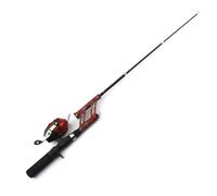 SOUUXIU Combos de caña de Pescar y Carrete, caña de Pescar telescópica de Carbono con Juego de Carrete para Agua Dulce y Salada