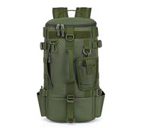 SOUUXIU Mochila de pesca, bolsa de aparejos de pesca de gran almacenamiento, bolsa de aparejos de pesca impermeable con 2 soportes para caña, bolsa para caña de pescar para llevar equipo y equipo de