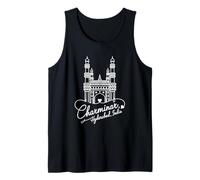 Souvenir artístico con forma de corazón exclusivo de Charminar, Hyderabad, India Camiseta sin Mangas