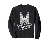 Souvenir artístico con forma de corazón exclusivo de Charminar, Hyderabad, India Sudadera