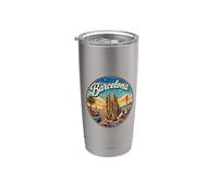 Souvenir/Barcelona de Barcelona Vaso térmico de acero inoxidable de doble pared