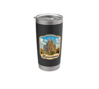 Souvenir/Barcelona de Barcelona Vaso térmico de acero inoxidable de doble pared