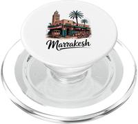 Souvenir de arte marroquí de Marrakech con ilustración vintage PopSockets PopGrip para MagSafe