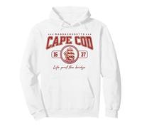Souvenir de Cape Cod Mass Life Past The Bridge Souvenir Vintage Sudadera con Capucha