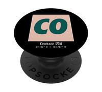 Souvenir de Colorado, Originario de Colorado, Ciudad Natal Vintage PopSockets PopGrip Adhesivo