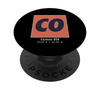 Souvenir de Colorado, Originario de Colorado, Ciudad Natal Vintage PopSockets PopGrip Adhesivo