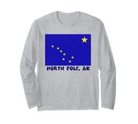 Souvenir de la Bandera de Estados Unidos del Polo Norte de A Manga Larga