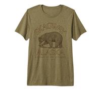 Souvenir de Skagway, Alaska, Puerta de Entrada al Parque Nacional de Klondike Camiseta Premium