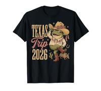 Souvenir de Vacaciones de Cowboy Frog Western a Texas Trip 2026 Camiseta