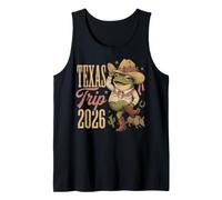 Souvenir de Vacaciones de Cowboy Frog Western a Texas Trip 2026 Camiseta sin Mangas