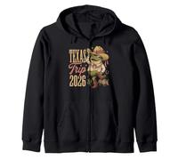 Souvenir de Vacaciones de Cowboy Frog Western a Texas Trip 2026 Sudadera con Capucha