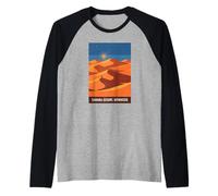 Souvenir de Viaje de Marruecos del Desierto del Sahara Camiseta Manga Raglan