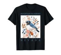 Souvenir de Viaje de Nevada Mountain Bluebird State Bird a Las Vegas Camiseta