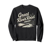 Souvenir de Viaje panorámico por Carretera a Great River Road Trip Sudadera