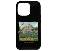 Souvenir de Yogyakarta del Parque Nacional de la Montaña Merapi Carcasa para iPhone 13 Pro