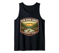 Souvenir del Parque Nacional New River Gorge Visitante de Virginia Occidental Camiseta sin Mangas