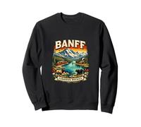 Souvenir del Parque Nacional Retro Mountain Scenic de Banff, Canadá Sudadera