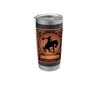 Souvenir del Viejo Oeste de Williams, Arizona, Estados Unidos, Cowboy Western Rodeo Vaso térmico de acero inoxidable de doble pared