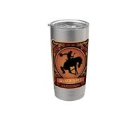 Souvenir del Viejo Oeste de Williams, Arizona, Estados Unidos, Cowboy Western Rodeo Vaso térmico de acero inoxidable de doble pared