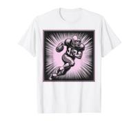 Souvenir Deportivo Touchdown de Mariscal de Campo de fútbol Americano Camiseta gráfica económica, Hombre, Blanco, L