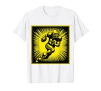 Souvenir Deportivo Touchdown de Mariscal de Campo de fútbol Americano Camiseta gráfica económica, Hombre, Blanco, S