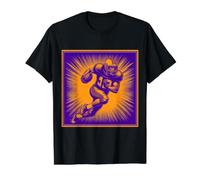 Souvenir Deportivo Touchdown de Mariscal de Campo de fútbol Americano Camiseta gráfica económica, Hombre, Negro, M