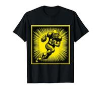 Souvenir Deportivo Touchdown de Mariscal de Campo de fútbol Americano Camiseta gráfica económica, Hombre, Negro, L