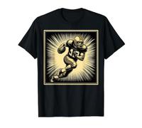Souvenir Deportivo Touchdown de Mariscal de Campo de fútbol Americano Camiseta gráfica económica, Hombre, Negro, M