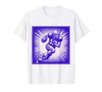 Souvenir Deportivo Touchdown de Mariscal de Campo de fútbol Americano Camiseta gráfica económica, Hombre, Blanco, XL
