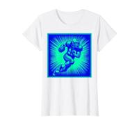Souvenir Deportivo Touchdown de Mariscal de Campo de fútbol Americano Camiseta gráfica económica, Mujer, Blanco, L