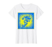 Souvenir Deportivo Touchdown de Mariscal de Campo de fútbol Americano Camiseta gráfica económica, Mujer, Blanco, M