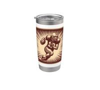 Souvenir deportivo Touchdown de mariscal de campo de fútbol americano Vaso térmico de acero inoxidable de doble pared