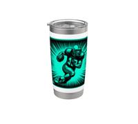 Souvenir deportivo Touchdown de mariscal de campo de fútbol americano Vaso térmico de acero inoxidable de doble pared