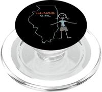 Souvenir Divertido para Mujer Illinois, IL Chicas Illinois PopSockets PopGrip para MagSafe
