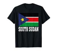Souvenir patriótico de raíces Nacionales de la Bandera de SUDÁN del Sur Camiseta