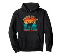 Souvenir Retro al Atardecer en el Parque Estatal Raven Rock de Carolina del Norte Sudadera con Capucha