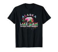 Souvenir Retro de Oso de Alaska en el Parque Nacional Lake Clark Camiseta