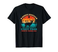 Souvenir Retro de Sol del Parque Estatal Morrow Mountain de Carolina del Norte Camiseta