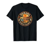 Souvenir Retro de Viaje a Las Islas Ryukyu del león Shisa de Okinawa Camiseta